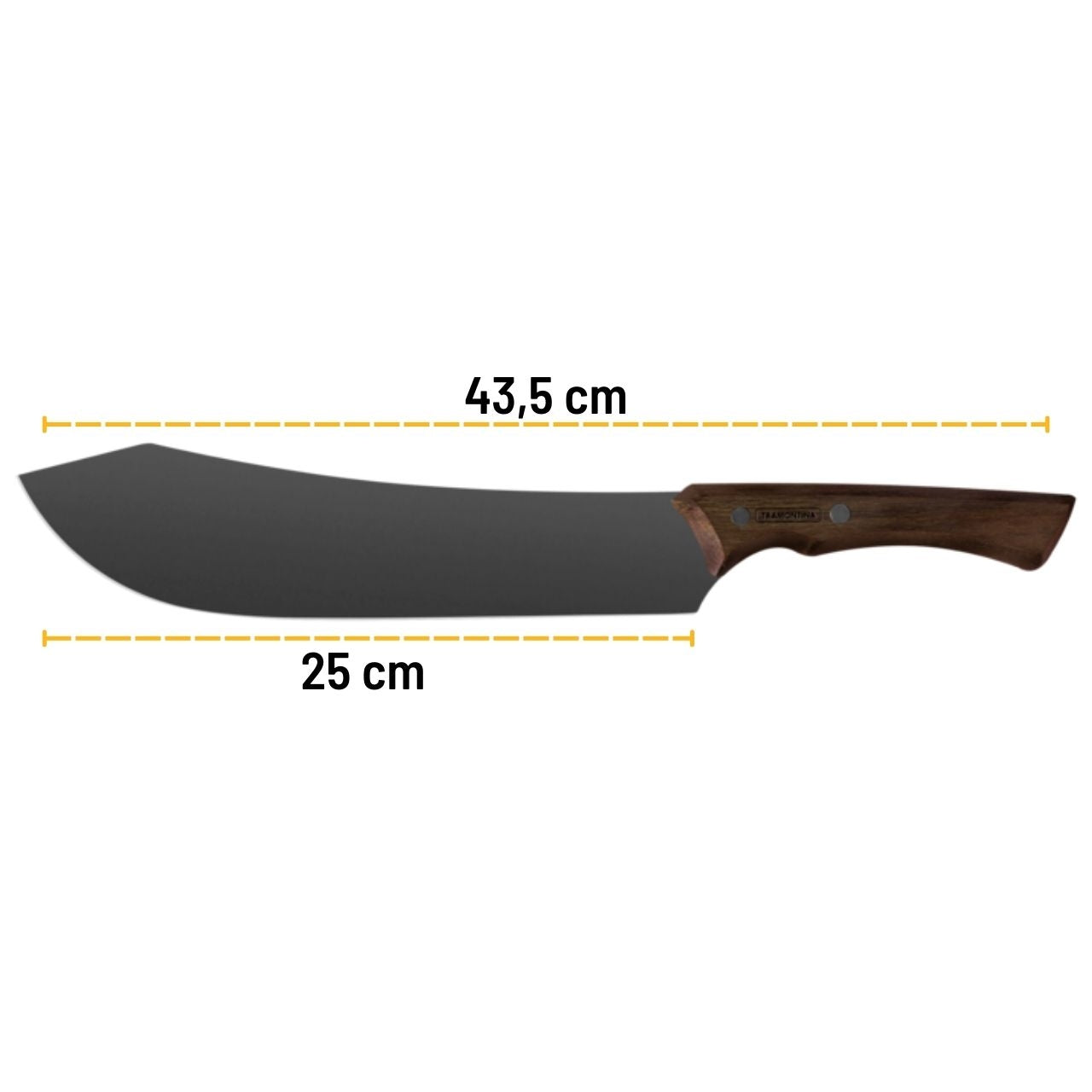 Tramontina Black Churrasco Fleisch Messer 25 cm