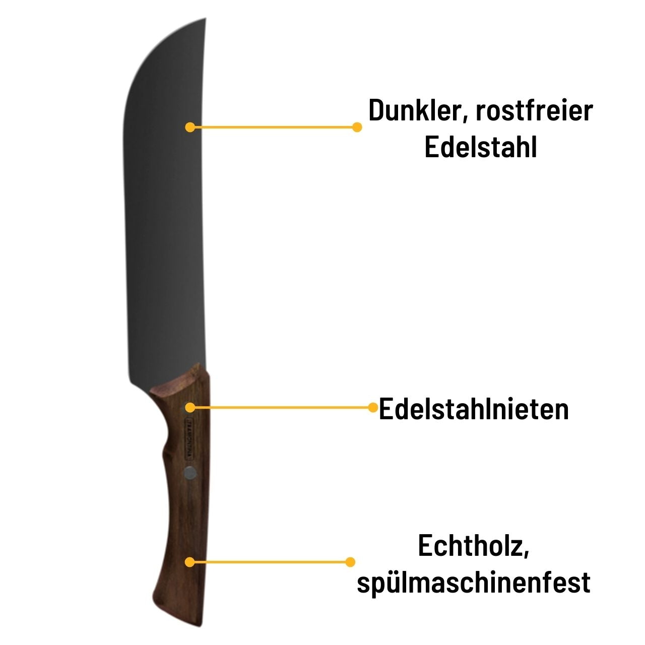 Tramontina Churrasco Black Fleisch Messer 20 cm