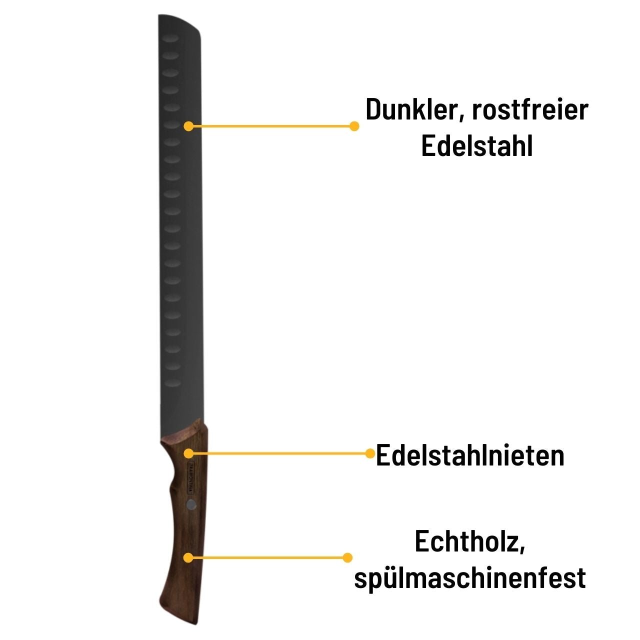 Tramontina Churrasco black Schinken Messer - Grillstar.deTramontina Churrasco black Schinken MesserTRAMONTINAGrillstar.de