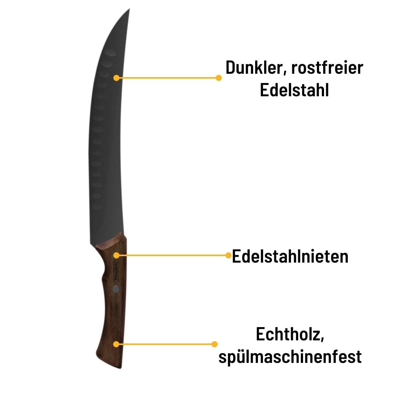 Tramontina Churrasco Black Tranchiermesser, 24 cm