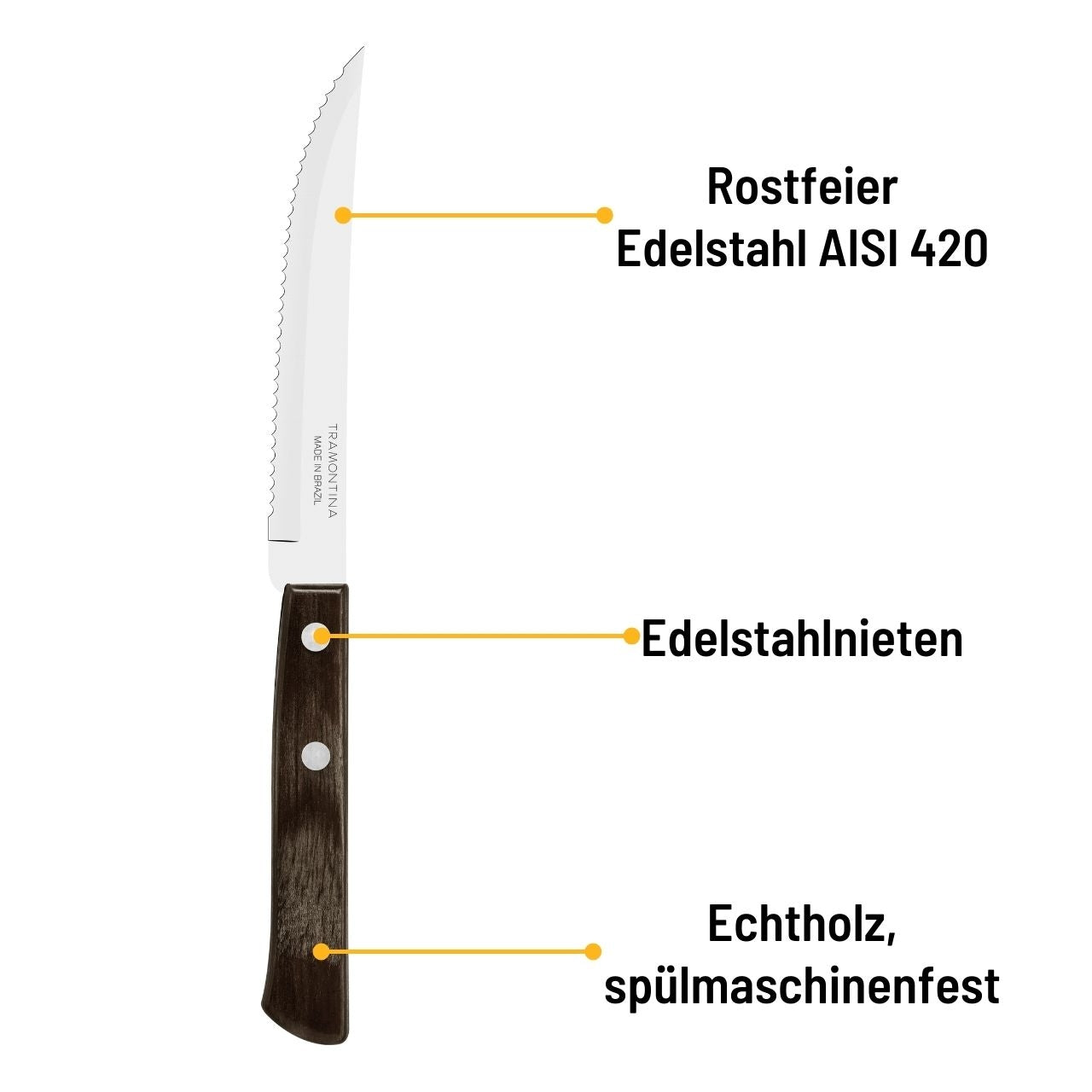 Tramontina Steak-Pizza Messer