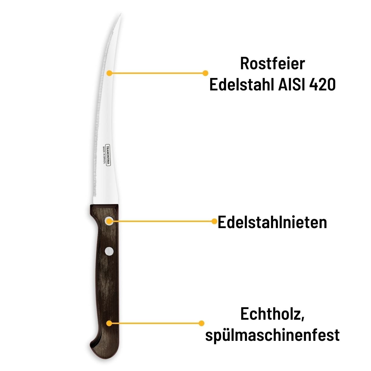 Tramontina Tomaten Messer - Grillstar.deTramontina Tomaten MesserTRAMONTINAGrillstar.de