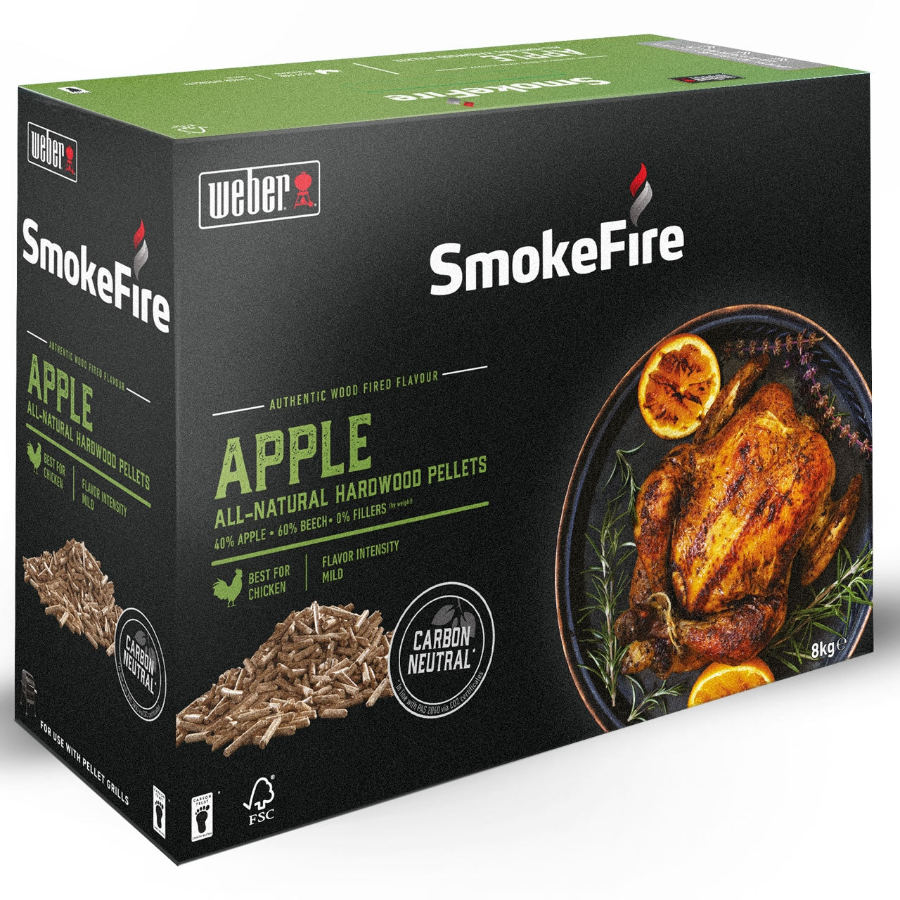 Weber SmokeFire Holzpellets, Apfelholz 8kg