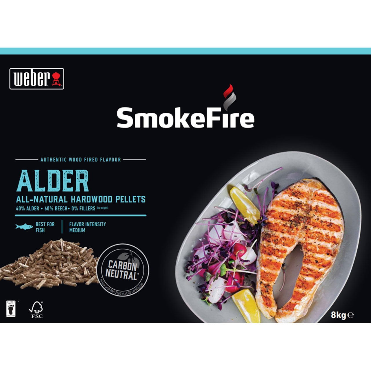 Weber SmokeFire Holzpellets, Erle 8kg