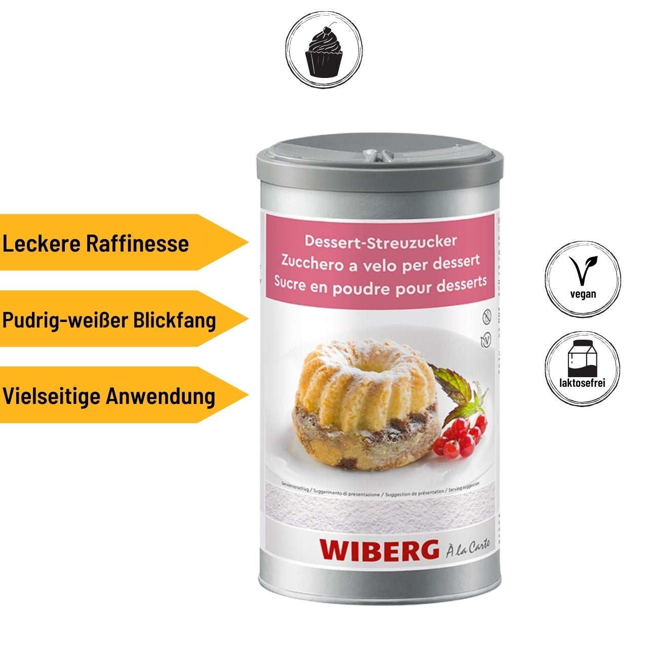 Wiberg Dessert-Streuzucker, 1200ml