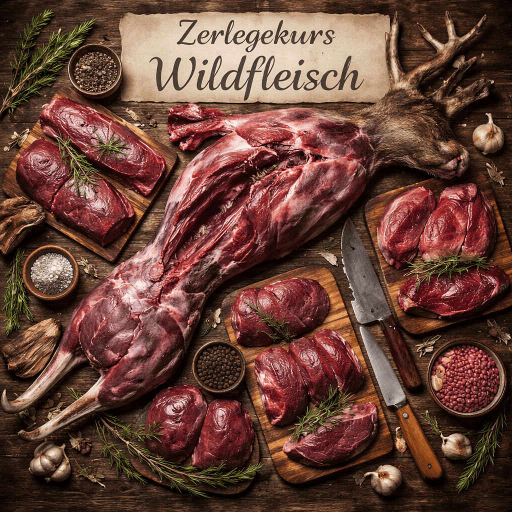 Wild Zerlegekurs - inkl. Fleisch - 3 Gänge Menü & Getränke Flat - Grillstar.deWild Zerlegekurs - inkl. Fleisch - 3 Gänge Menü & Getränke FlatGrillstar.deGrillstar.de