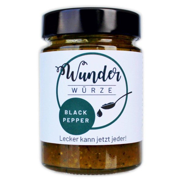 Wunderwürze, Black Pepper, 165g Glas - Grillstar.deWunderwürze, Black Pepper, 165g GlasLebensmittelEatventureGrillstar.de