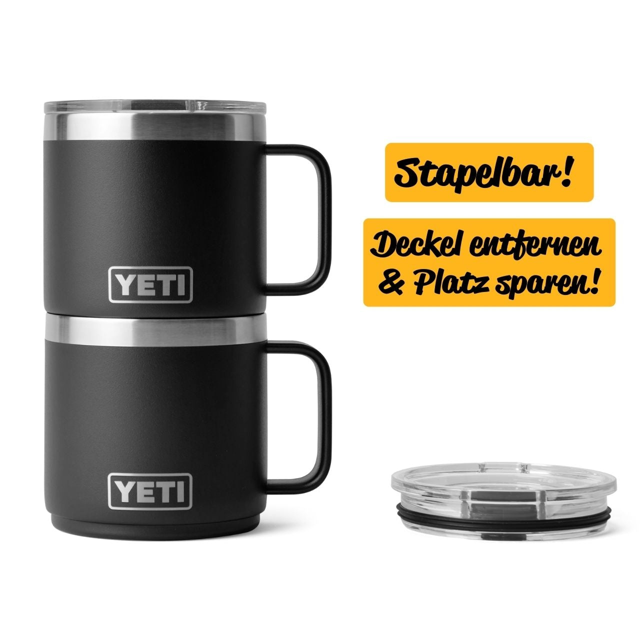 Yeti Rambler 14 oz (414 ml), Mug Black